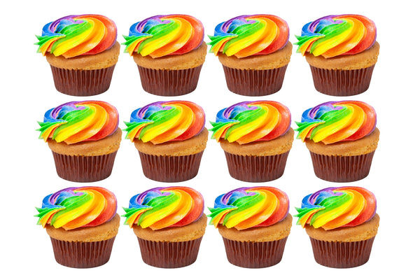 Rainbow Cupcakes (12 pcs. Special Order) - Bunner's Bakeshop