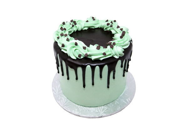 Mint Chocolate Chip Cake - Bunner's Bakeshop