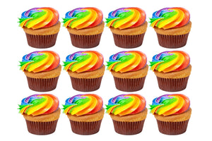 Rainbow Cupcakes (12 pcs. Special Order) - Bunner's Bakeshop