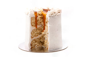 4" Caramel Drip Mulled Apple Mini Cake - Bunner's Bakeshop