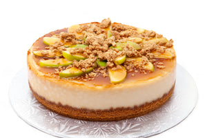 9" Apple Crunch Butterscotch Drip Cheesecake - Bunner's Bakeshop