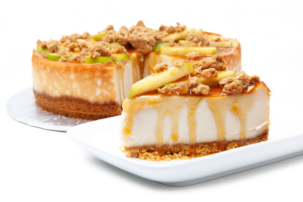 9" Apple Crunch Butterscotch Drip Cheesecake - Bunner's Bakeshop