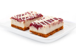 Raspberry White Chocolate Cheesecake Bar - Bunner's Bakeshop