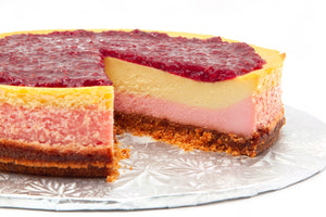 9" Raspberry Lemon Two Layer Cheesecake - Bunner's Bakeshop