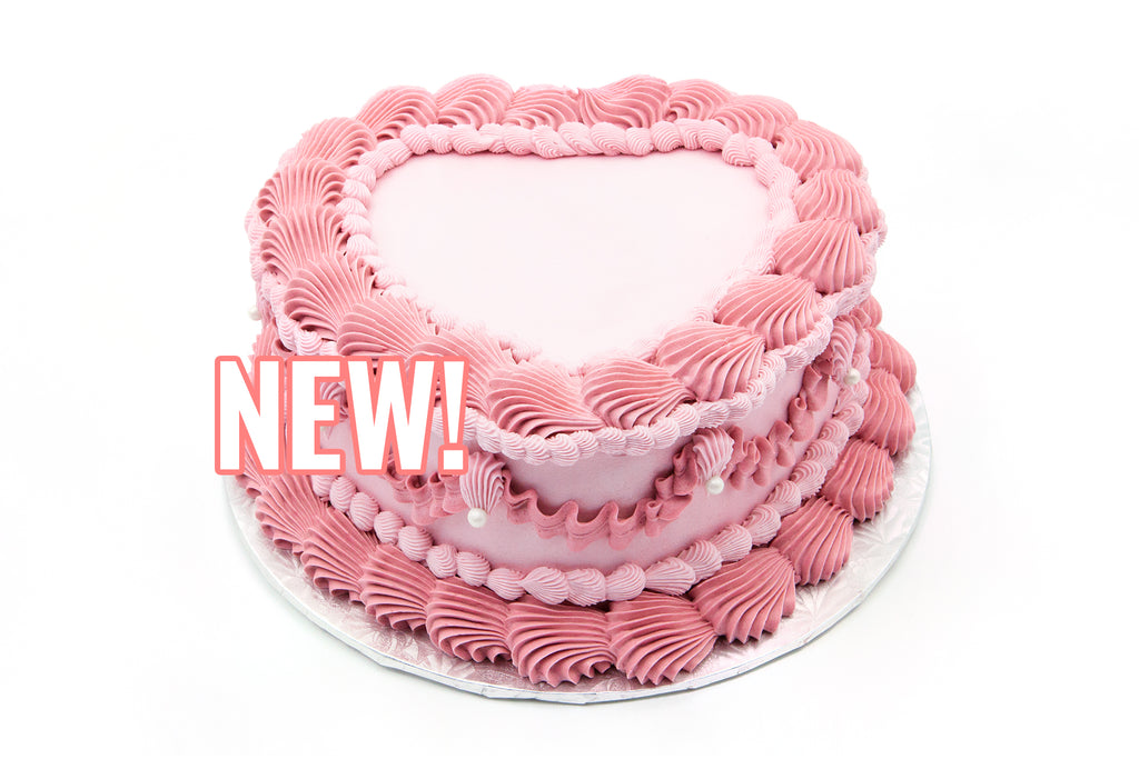 Vintage Heart Shaped Cake - Bunner's Bakeshop