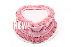 Vintage Heart Shaped Cake