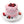 6" Spring Berry Heart Cake