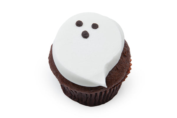 Ghostly Chocolate Cupcake - Bunner's Bakeshop