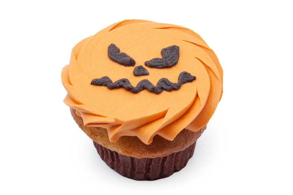 Jack-O-Lantern Cupcake - Bunner's Bakeshop