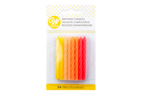 Wilton Assorted Pink Pastels Candles 2.5" Pack of 24
