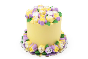 Spring Blooms Lemon 4" Mini Cake - Bunner's Bakeshop