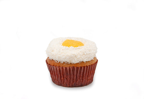 Peaches & Coconut Cream Cupcake