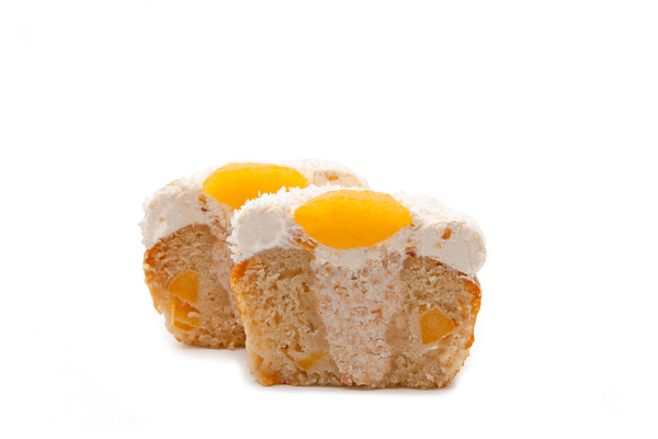 Peaches & Coconut Cream Cupcake