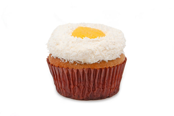 Peaches & Coconut Cream Cupcake