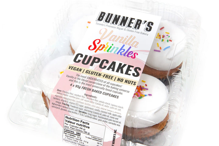 Vanilla Sprinkles Cupcakes - Bunner's Bakeshop