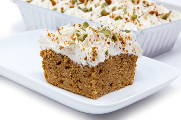 Maple Cream Cheese Pumpkin Spice Freezer Cake - Bunner's Bakeshop
