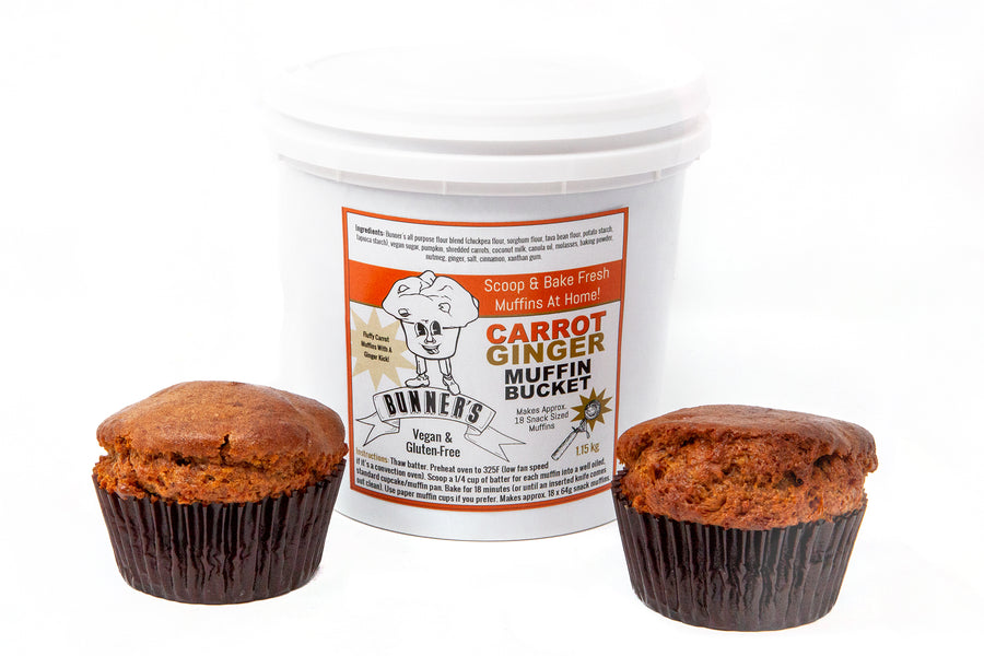 Carrot Ginger Muffin Bucket - Bunner's Bakeshop