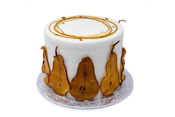 Bourbon Pear and Vanilla Bean Cake - Bunner's Bakeshop