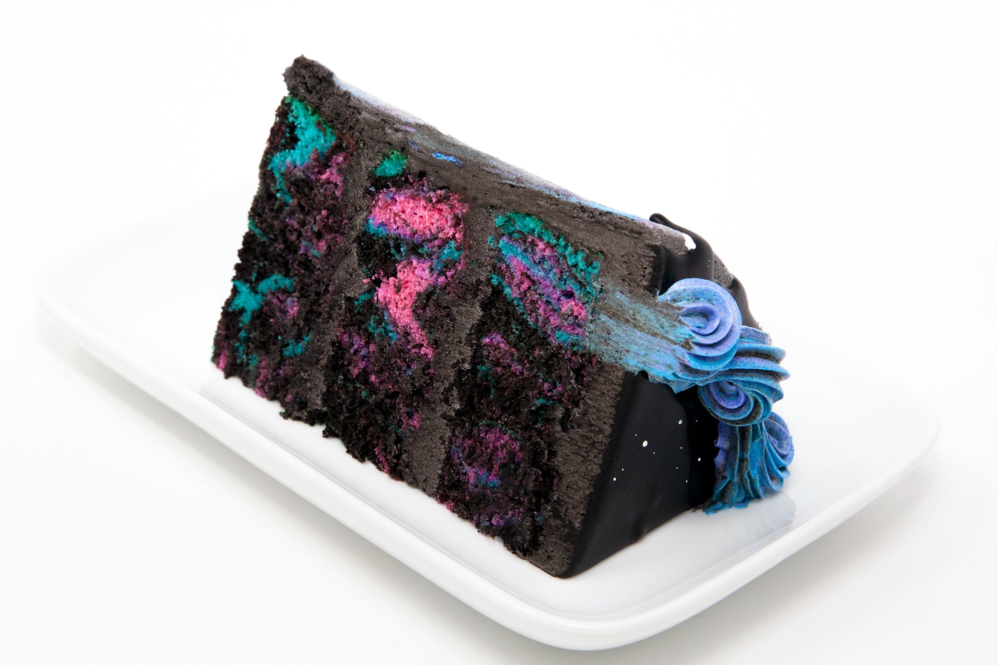 Two Tier Space Galaxy Cake