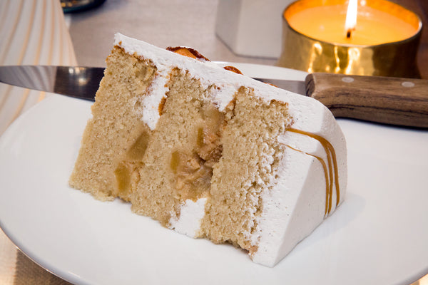 Bourbon Pear and Vanilla Bean Cake - Bunner's Bakeshop