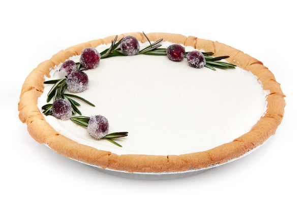9" White Chocolate Mousse & Cranberry Pie - Bunner's Bakeshop